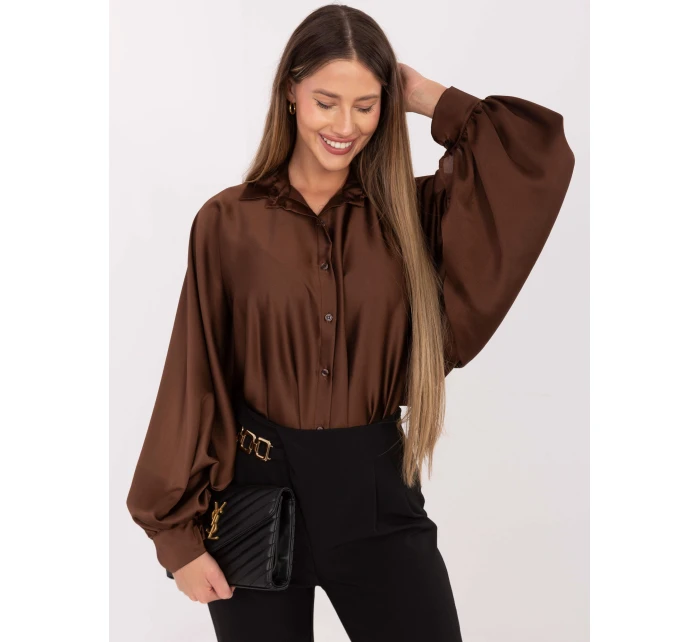 Koszula DHJ KS model 21768479 brązowy - FPrice Koszula DHJ KS model 21768479 brązowy - FPrice