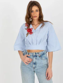 Blúzka LK BZ 506243.78 biela a modrá