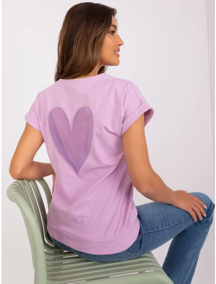 Bluzka RV BZ model 18738483 jasny fioletowy - FPrice Bluzka RV BZ model 18738483 jasny fioletowy - FPrice