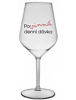MUST HAVE DAILY GIFT - číry nerozbitný pohár na víno 470 ml MUST HAVE DAILY GIFT - číry nerozbitný pohár na víno 470 ml