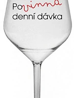 MUST HAVE DAILY GIFT - číry nerozbitný pohár na víno 470 ml