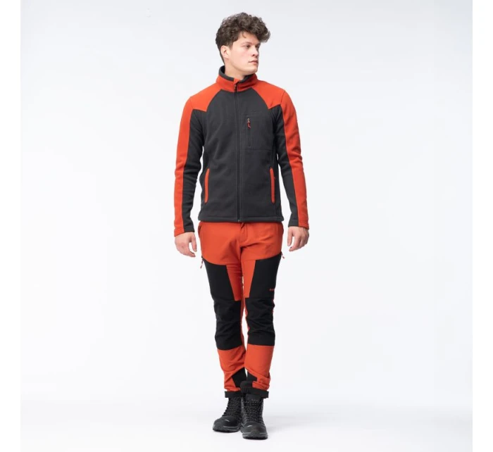 Pánska mikina Polar Monar M 92800621574 grey-orange - Hi-Tec Pánska mikina Polar Monar M 92800621574 grey-orange - Hi-Tec