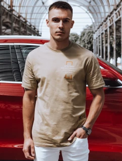 Pánské velbloudí tričko Dstreet model 21975583 - FashionStreet