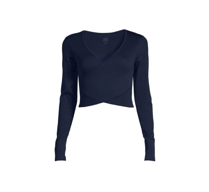 CASALL Bezšvové rebrované tričko s dlhým rukávom core blue