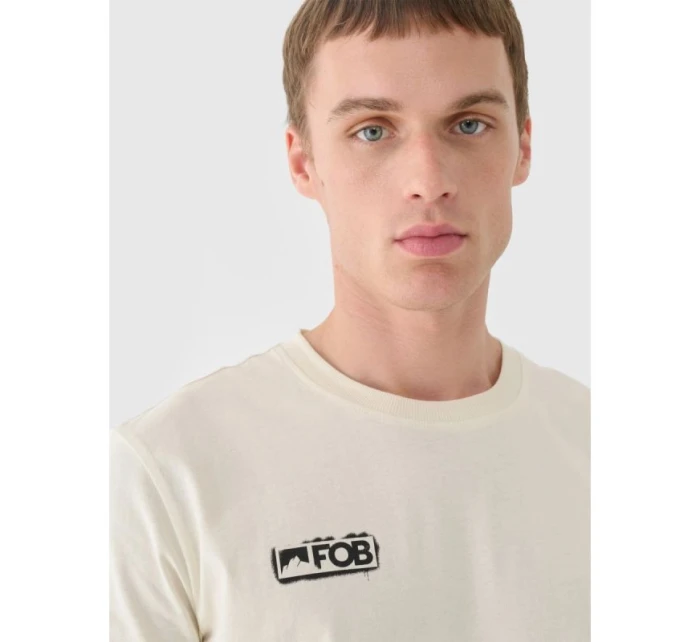 Pánske hladké tričko 4F 4FRAW24TTSHM2602-83S