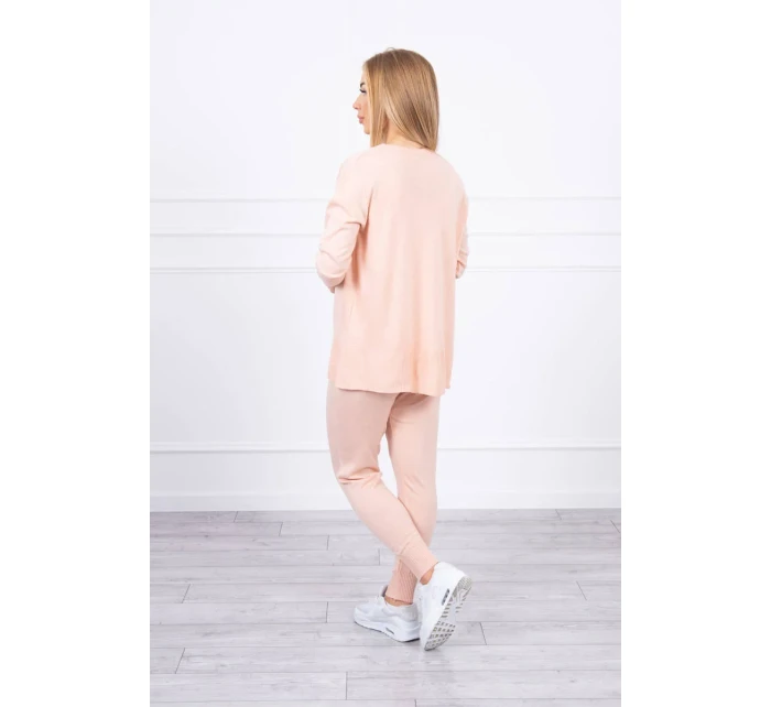 Súprava svetrov 3-dielna púdrovo ružová