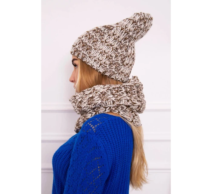 Dámska fleecová súprava Merry K202 hnedá+ecru Dámska fleecová súprava Merry K202 hnedá+ecru