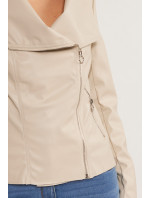Dámska bunda Ramonesque Imitácia kože JAC0220-23W béžová - Monnari
