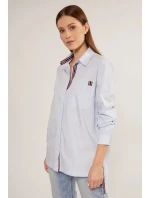 Dámská košile Marina model 18694729 Světle modrá - Monnari Dámská košile Marina model 18694729 Světle modrá - Monnari