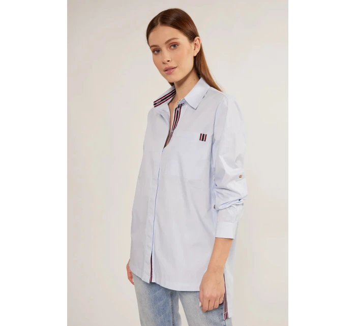 Dámská košile Marina model 18694729 Světle modrá - Monnari Dámská košile Marina model 18694729 Světle modrá - Monnari