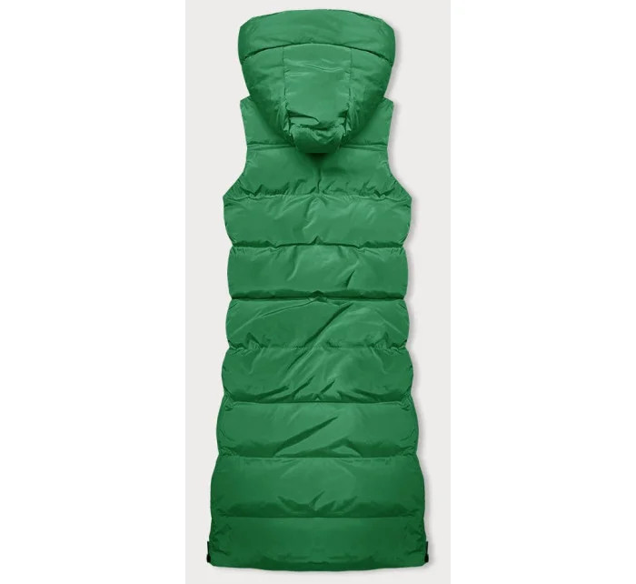 Hrubšia zelená dámska vesta (23-008) Hrubšia zelená dámska vesta (23-008)