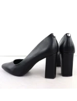 Sergio Leone čierne lodičky na podpätku PB216