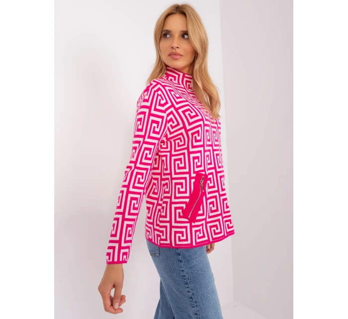 Sweter AT SW model 18955191 fuksjowy - FPrice