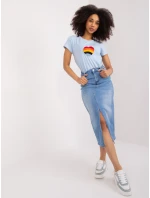 Bluzka RV BZ model 19734979 jasny niebieski - FPrice