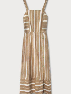 Hnědé bavlněné šaty model 7500076 - MADE IN ITALY