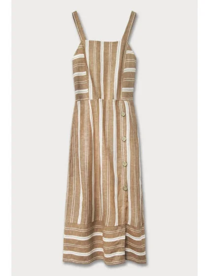 Hnedé bavlnené šaty (345ART)