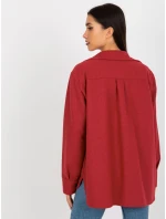 Dámska košeľa LK KS 509164.11 tmavo ružová - FPrice