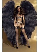 Dámska podprsenka V-10801 Čierna s béžovou - Axami