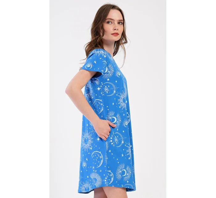 Dámske domáce šaty s krátkym rukávom Moon Dámske domáce šaty s krátkym rukávom Moon