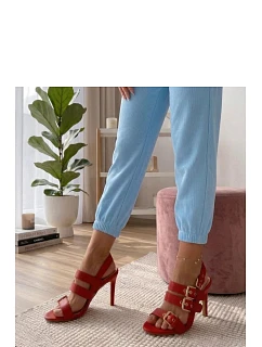 Sandále na podpätku model 227276 Solea