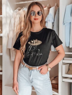 Dámské tričko s potiskem černá Dstreet model 21986824 - FashionStreet