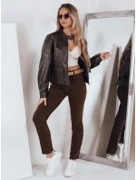 Dámské úzké džíny hnědé Dstreet model 21994063 - FashionStreet