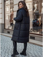 Dámský oversize kabát prošívaný černý Dstreet model 21995428 - FashionStreet Dámský oversize kabát prošívaný černý Dstreet model 21995428 - FashionStreet