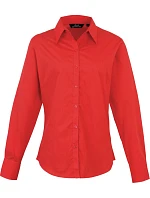 PR 300 Popelínová halenka s dlouhým rukávem model 22480020 red - Premier PR 300 Popelínová halenka s dlouhým rukávem model 22480020 red - Premier