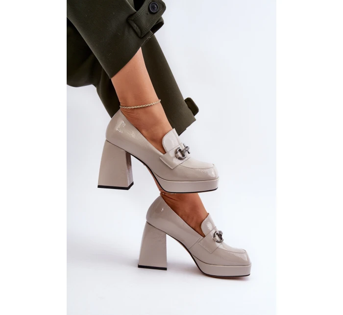 dámské polobotky na podpatku šedé D&A model 21655802 - S.Barski dámské polobotky na podpatku šedé D&A model 21655802 - S.Barski