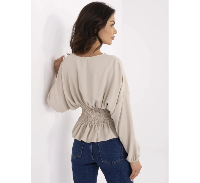 Blúzka D50021F11088A béžová Blúzka D50021F11088A béžová