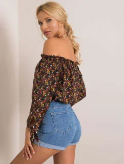 Blúzka D52211W10987A čierna a červená