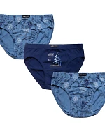 Chlapčenské nohavičky 3PACK B-228 SD Blue mix pattern - Lama