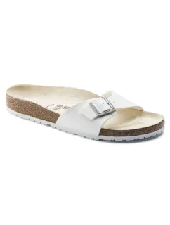 Dámske žabky Birkenstock Madrid Birko-Flor White regular wide (0040731)