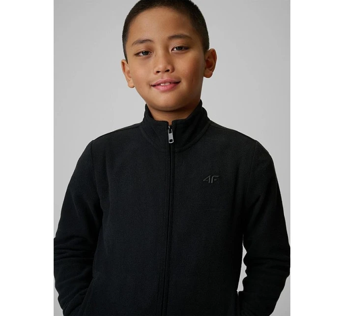 Chlapčenská fleecová mikina s kapucňou 4F 4FJRSS26TFLEM508-20S
