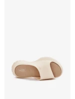 Dámske penové papuče Big Star - béžové