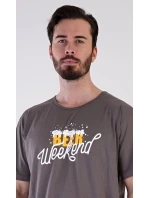 Pánska nočná košeľa s krátkym rukávom Beer weekend