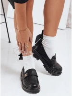 Dámske čierne mokasíny FashionStreet ZY1122