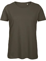 B&C Inspire T /women_° Dámske tričko s strihom Medium Fit z bio bavlny 01.TW43 khaki