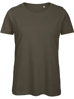 B&C Inspire T /women_° Dámske tričko s strihom Medium Fit z bio bavlny 01.TW43 khaki
