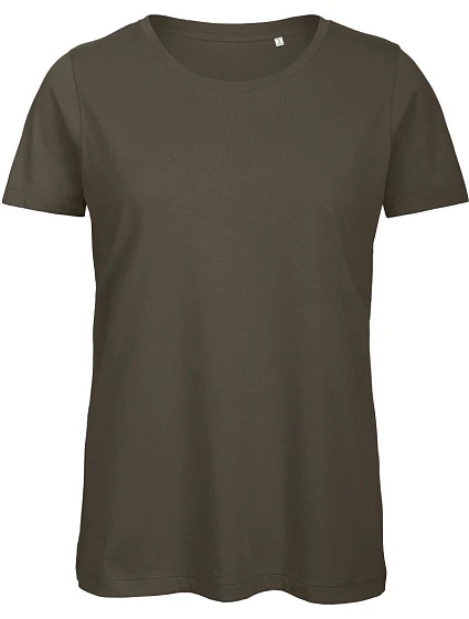 B&C Inspire T /women_° Dámske tričko s strihom Medium Fit z bio bavlny 01.TW43 khaki