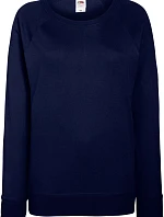 Fruit of the Loom Lady-Fit LW Raglan Sweat Dámska mikina s raglánovými rukávmi 16.2146 tmavomodrá