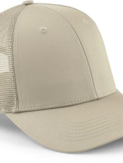 Beechfield B 646 6-panelová čiapka s kšiltom „Urbanwear Trucker“ 53.0646 warm sand