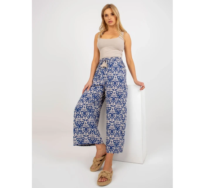 Nohavice D73770R62237A tmavo modré