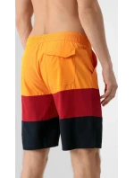 Pánske plavecké šortkyH4L21-SKMT004 oranžovo-červeno-čierne - 4F