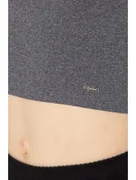 Dámsky krátky top BECROP sivý - Goldbee