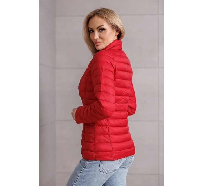 Červená dámska bunda so stojačikom (16M9111-270) - Goodlooking