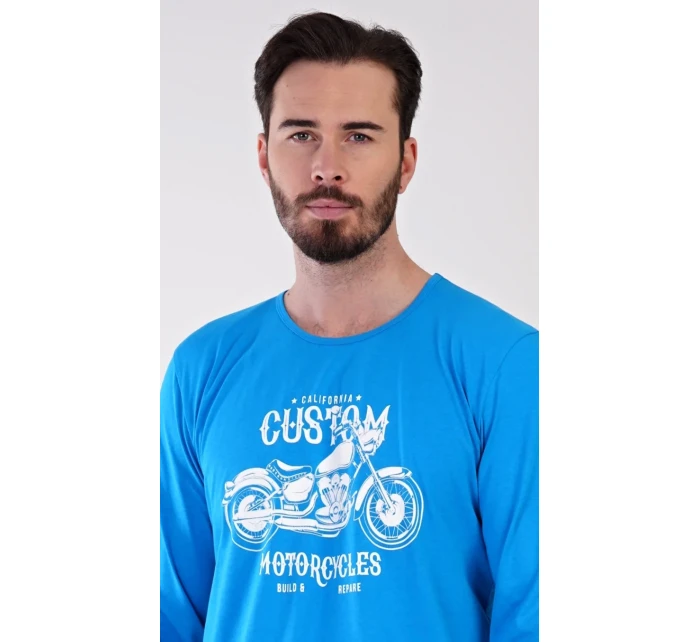 Pánske dlhé pyžamo Motocykel