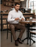 Pánska biela košeľa FashionStreet DX2437