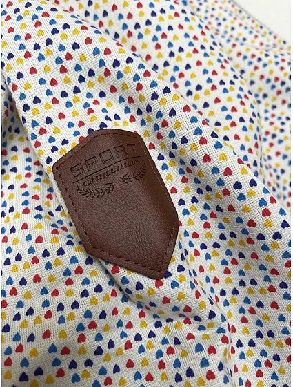 Bílá rozepínací mikina s kapucí a se vzorem model 19652355 - 6&8 Fashion