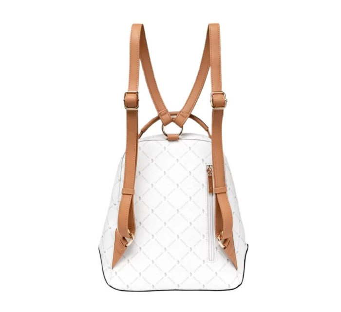 Puccini Monogram Collection dámska kabelka batoh White - BLXP0011P-0
